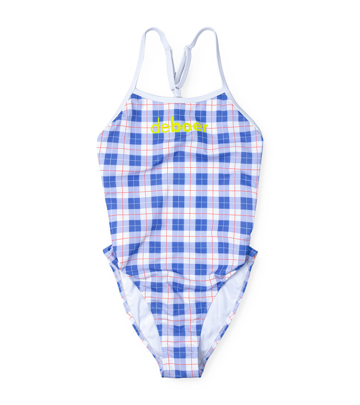 women's active back plaid swimsuit/tattersall - deboer swim