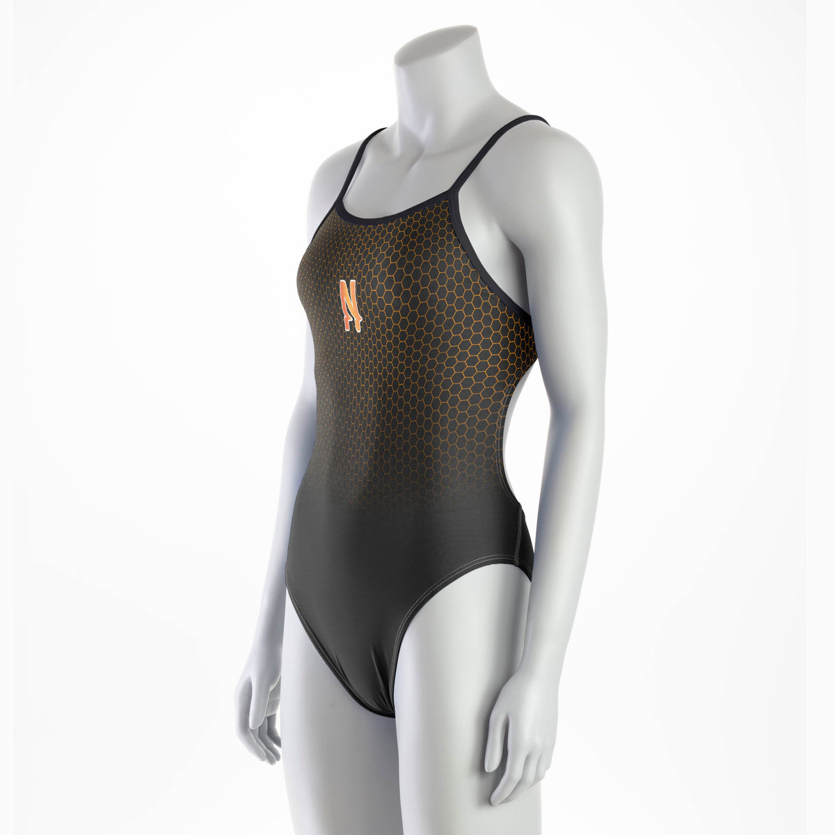Nitro × deboer Open Back Suit — three-quarter front