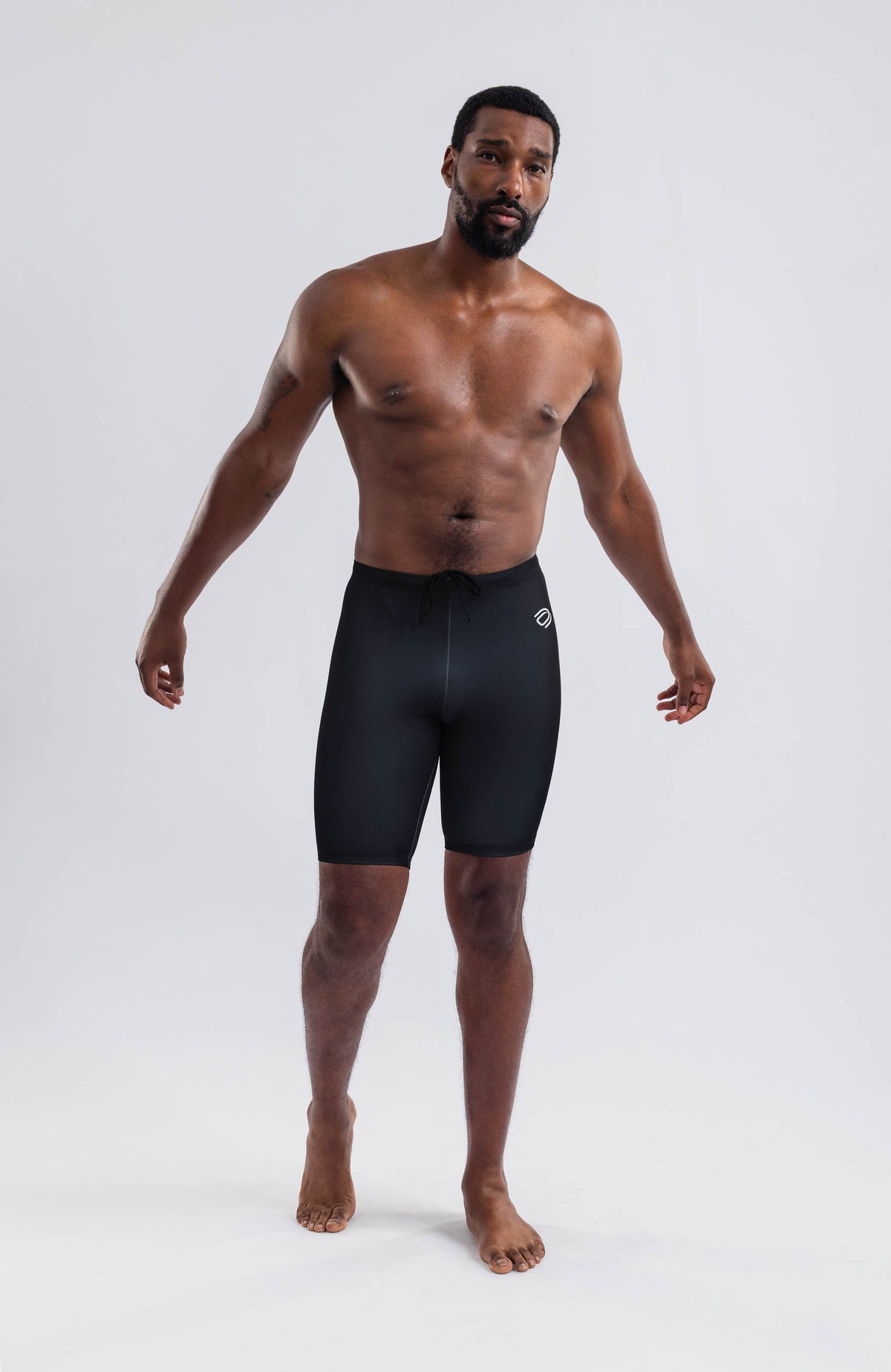men's jammer big logo/black - deboer swim