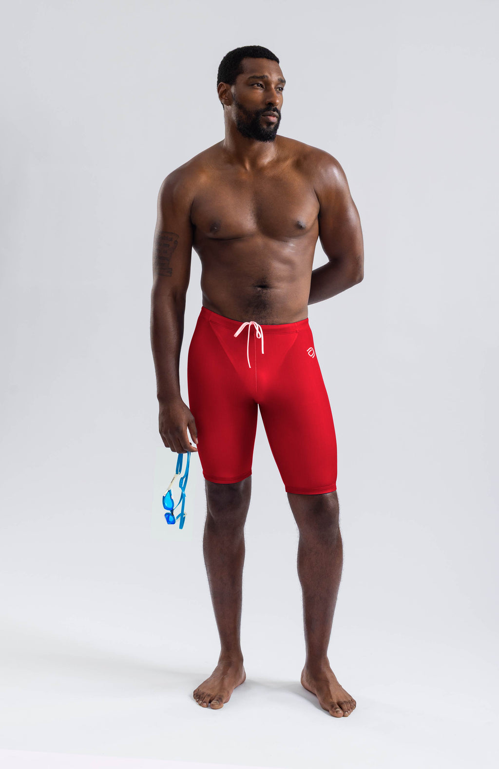 men's jammer big logo/red