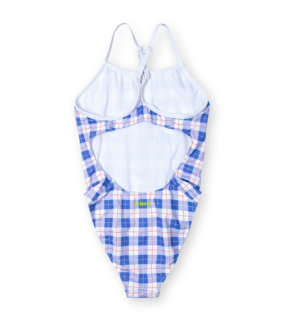 women's active back plaid swimsuit/tattersall - deboer swim
