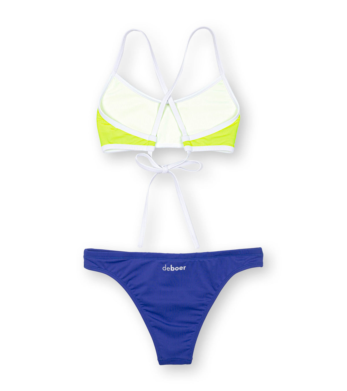 women's two piece yellow/cobalt - deboer swim