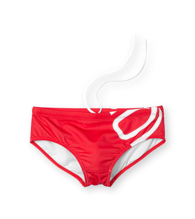 men's brief big logo/red - deboer swim