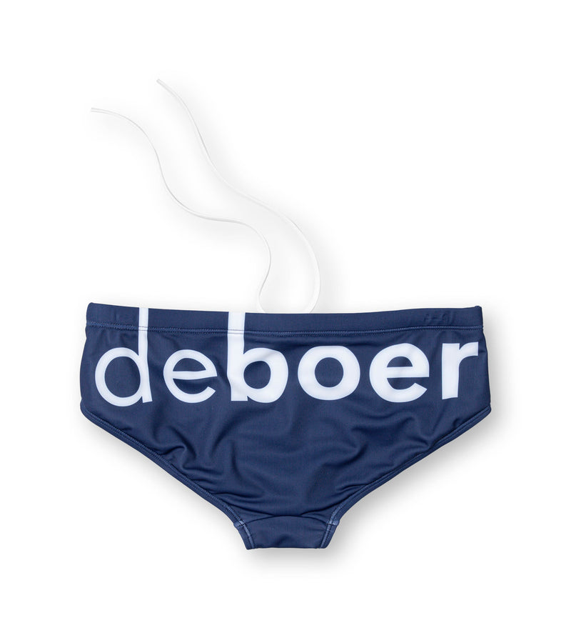 men's brief big logo/royal - deboer swim