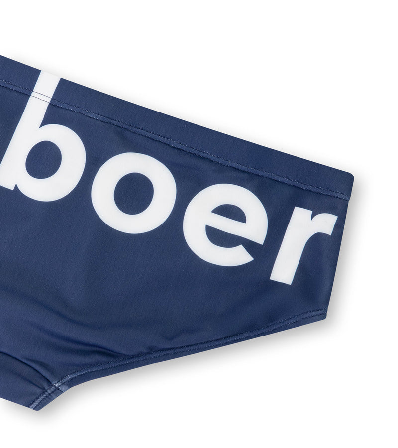 men's brief big logo/royal - deboer swim