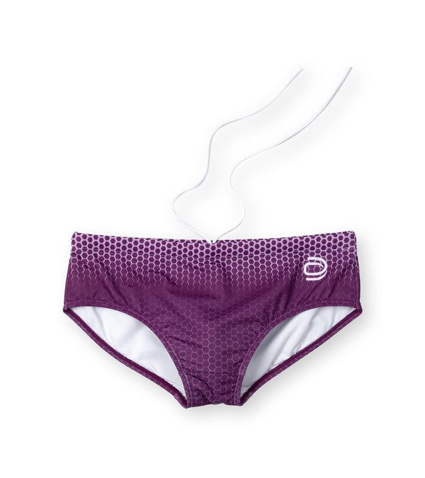 men's brief hexskin/purple - deboer swim