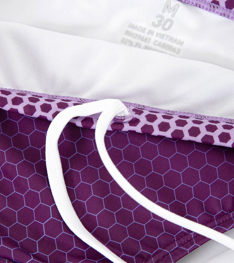 men's brief hexskin/purple - deboer swim