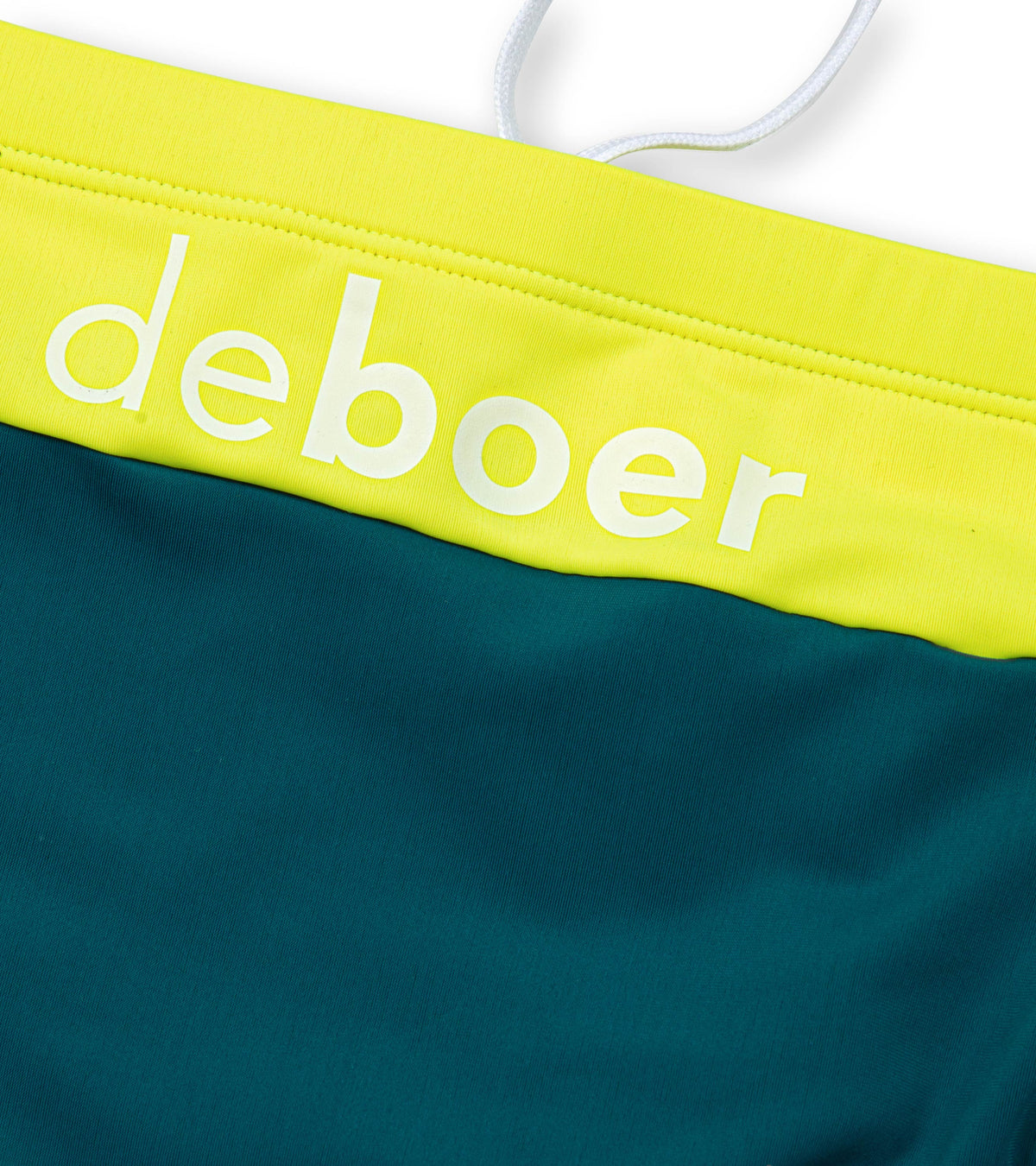 men's brief polo/yellow-teal - deboer swim