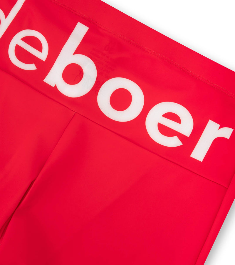 men's jammer big logo/red - deboer swim