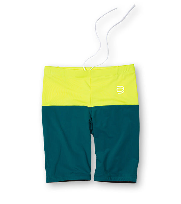 men's jammer polo/yellow-teal - deboer swim
