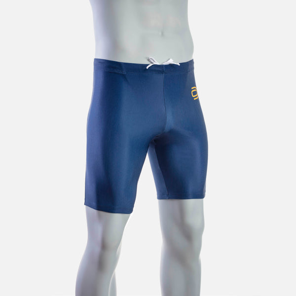 deboer Men's Swim Jammer - Navy & Safran - deboer wetsuits