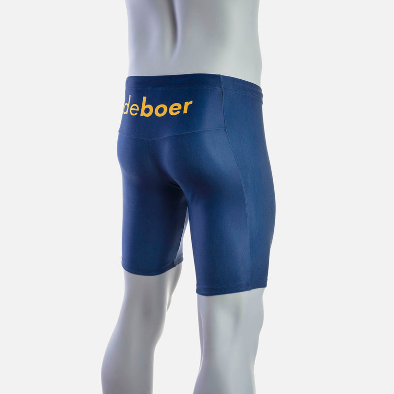 deboer Men's Swim Jammer - Navy & Safran - deboer wetsuits