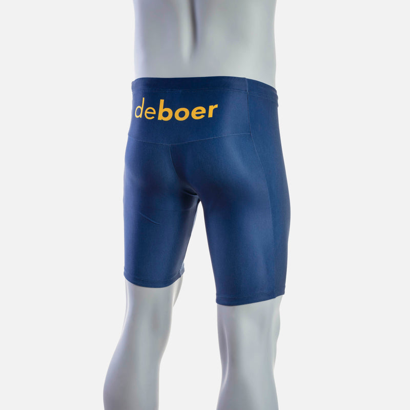 deboer Men's Swim Jammer - Navy & Safran - deboer wetsuits