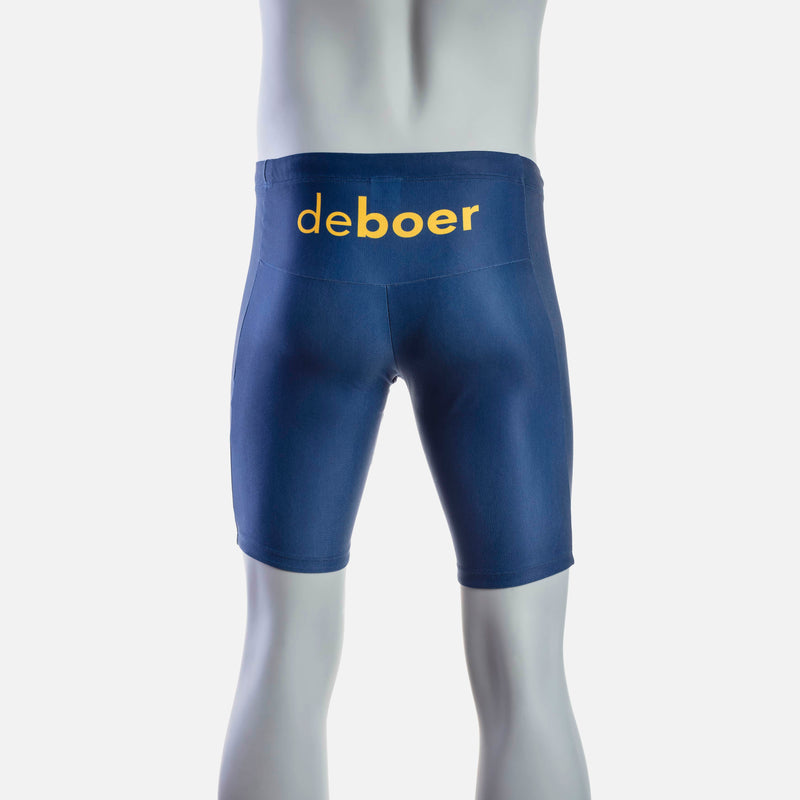 deboer Men's Swim Jammer - Navy & Safran - deboer wetsuits