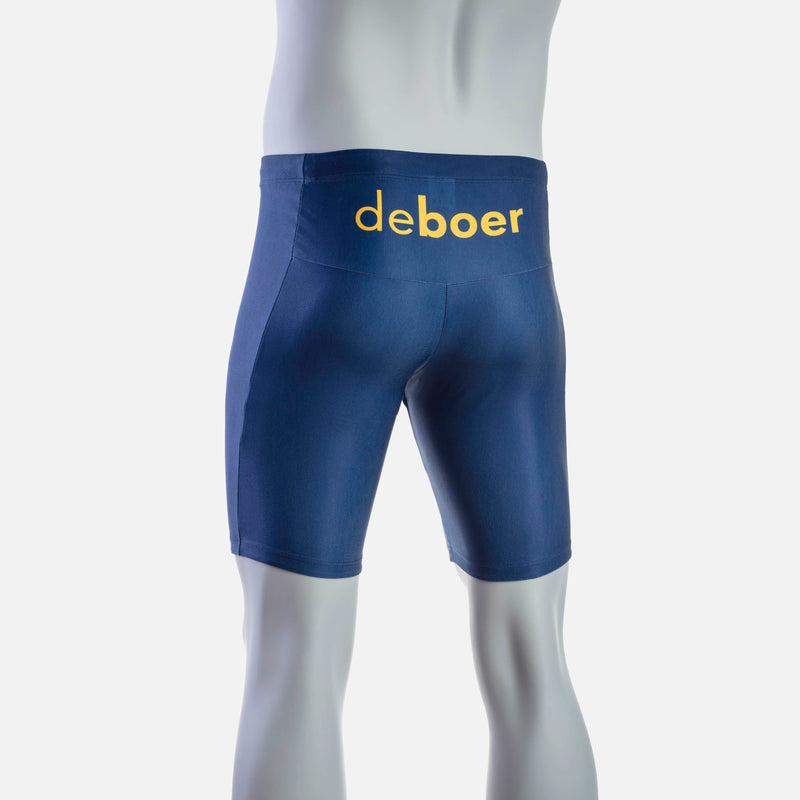 deboer Men's Swim Jammer - Navy & Safran - deboer wetsuits