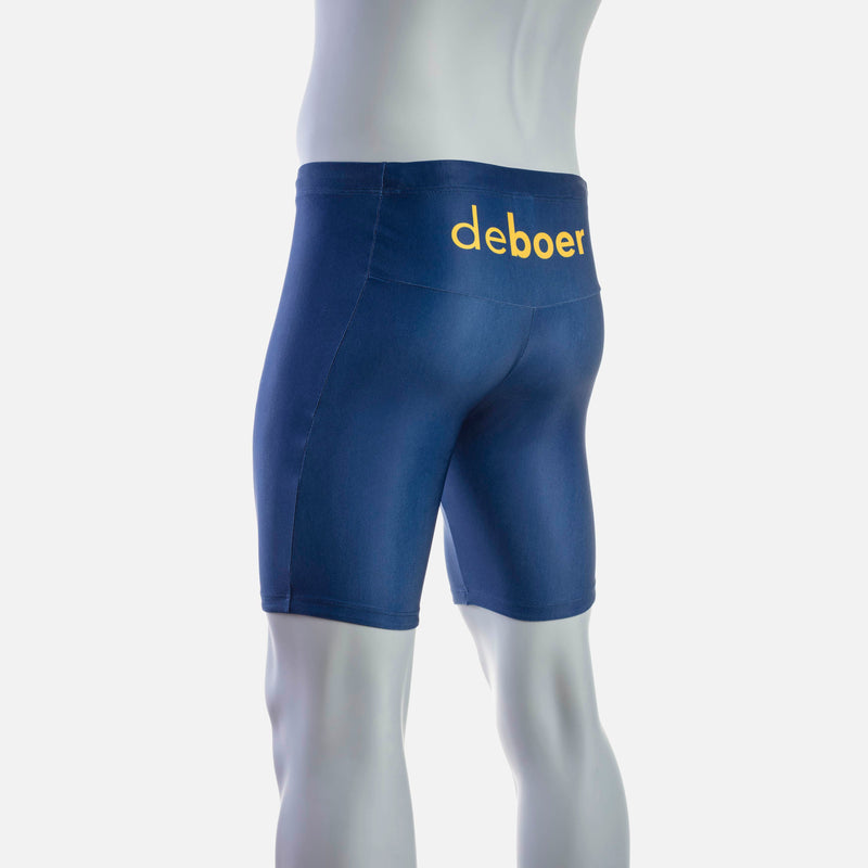 deboer Men's Swim Jammer - Navy & Safran - deboer wetsuits