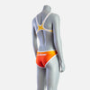 Women's Mid Swim Suit - Orange & Saffron - deboer wetsuits