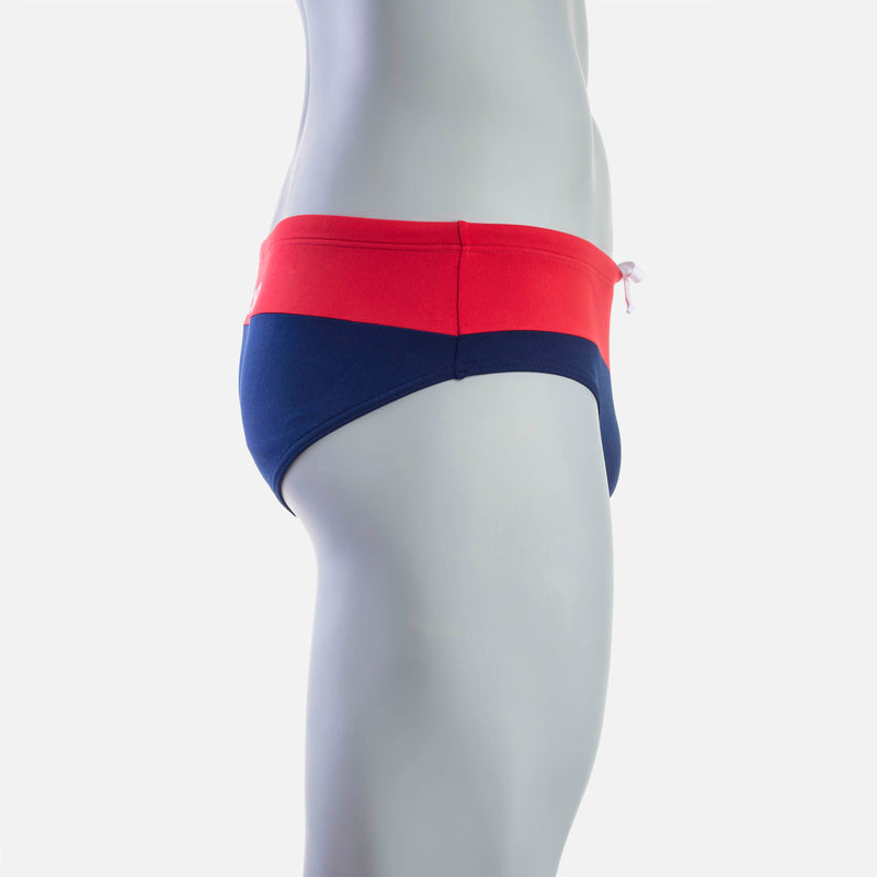 Rise  1.0 Swim Brief - Red & Navy - deboer wetsuits