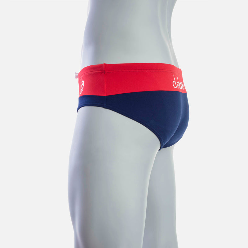 Rise  1.0 Swim Brief - Red & Navy - deboer wetsuits