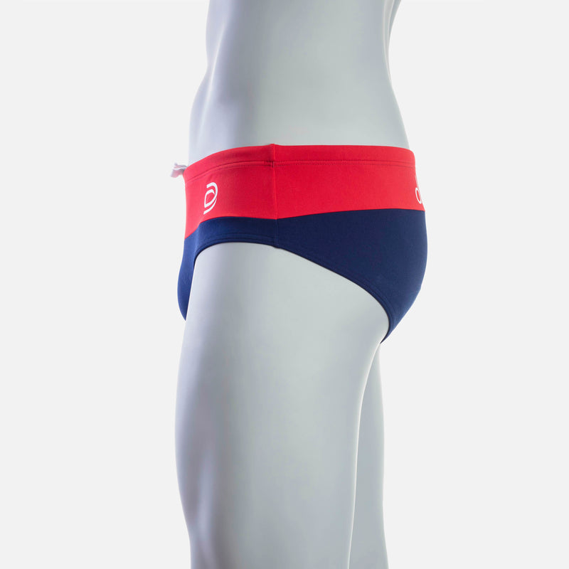 Rise  1.0 Swim Brief - Red & Navy - deboer wetsuits