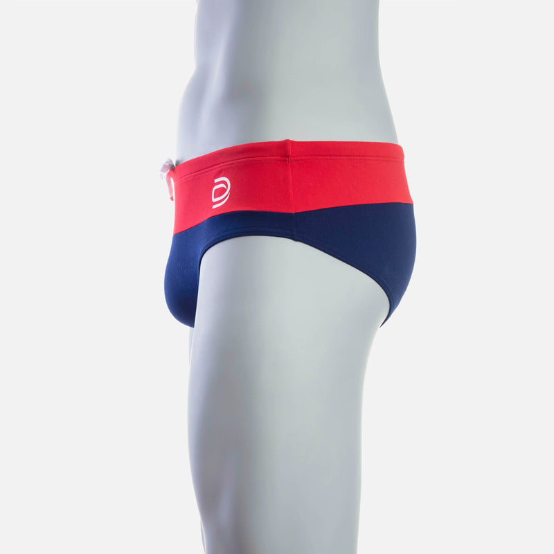 Rise  1.0 Swim Brief - Red & Navy - deboer wetsuits