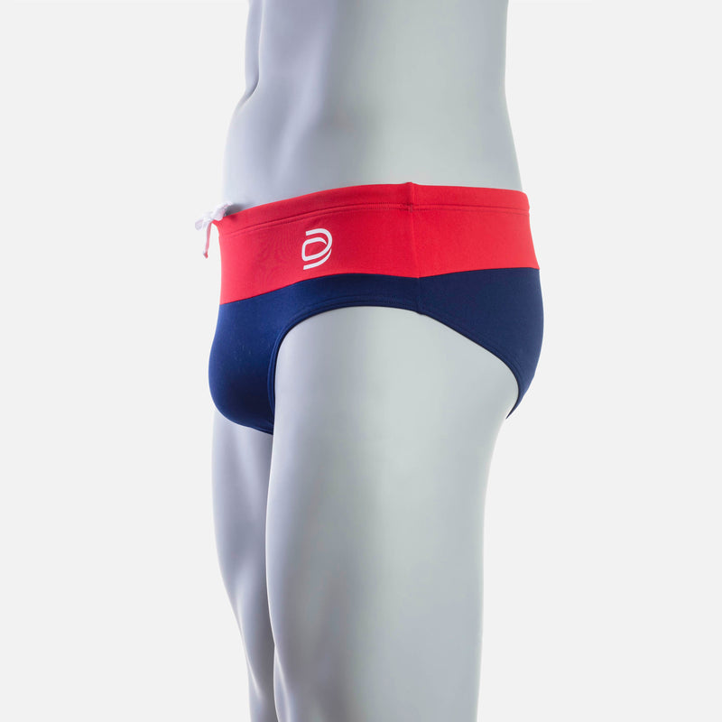 Rise  1.0 Swim Brief - Red & Navy - deboer wetsuits