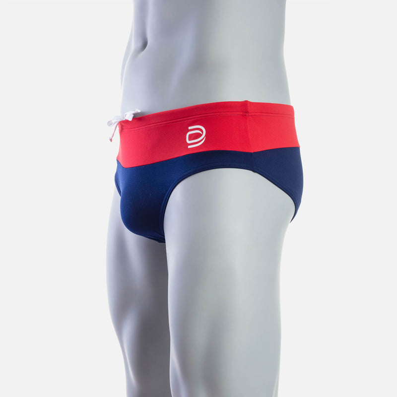 Rise  1.0 Swim Brief - Red & Navy - deboer wetsuits