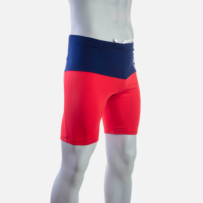 deboer Men's Swim Jammer - Red & Navy - deboer wetsuits