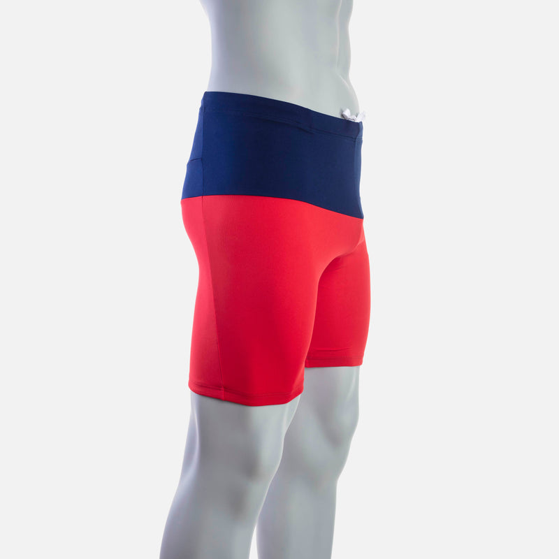 deboer Men's Swim Jammer - Red & Navy - deboer wetsuits