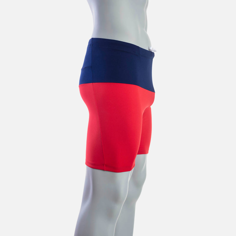 deboer Men's Swim Jammer - Red & Navy - deboer wetsuits