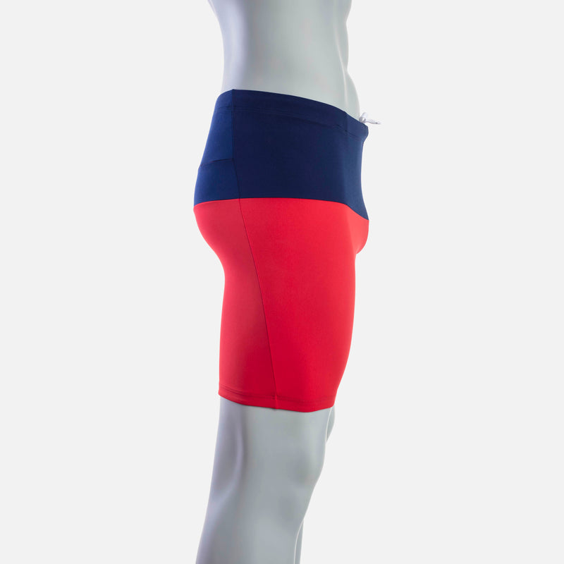 deboer Men's Swim Jammer - Red & Navy - deboer wetsuits