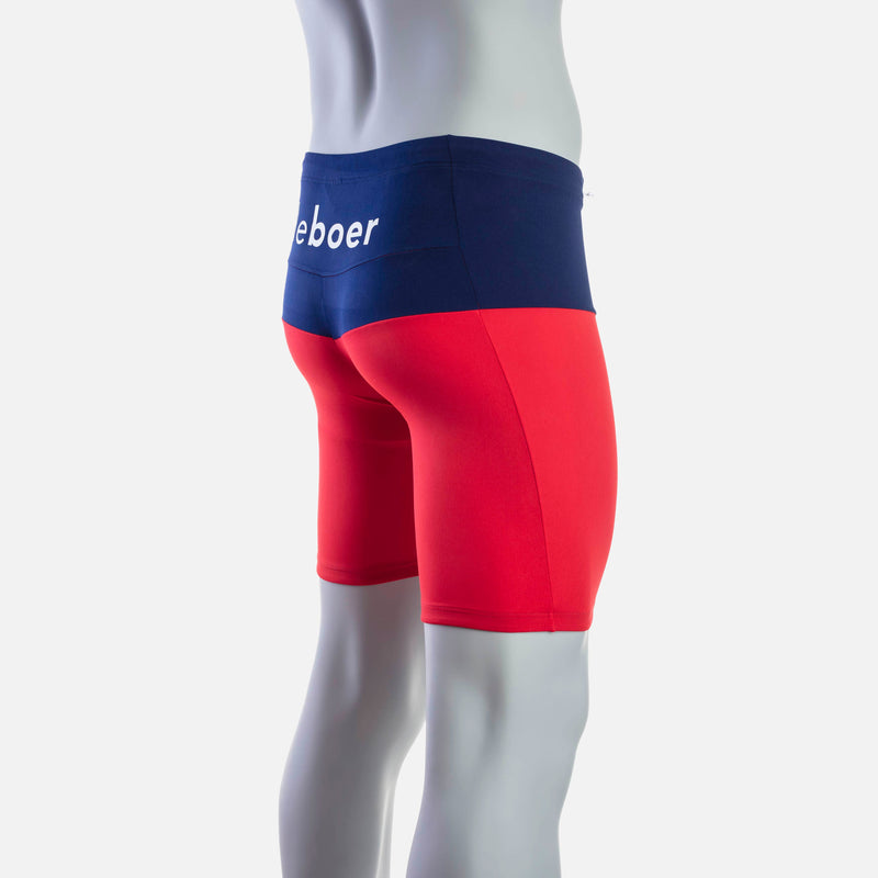 deboer Men's Swim Jammer - Red & Navy - deboer wetsuits