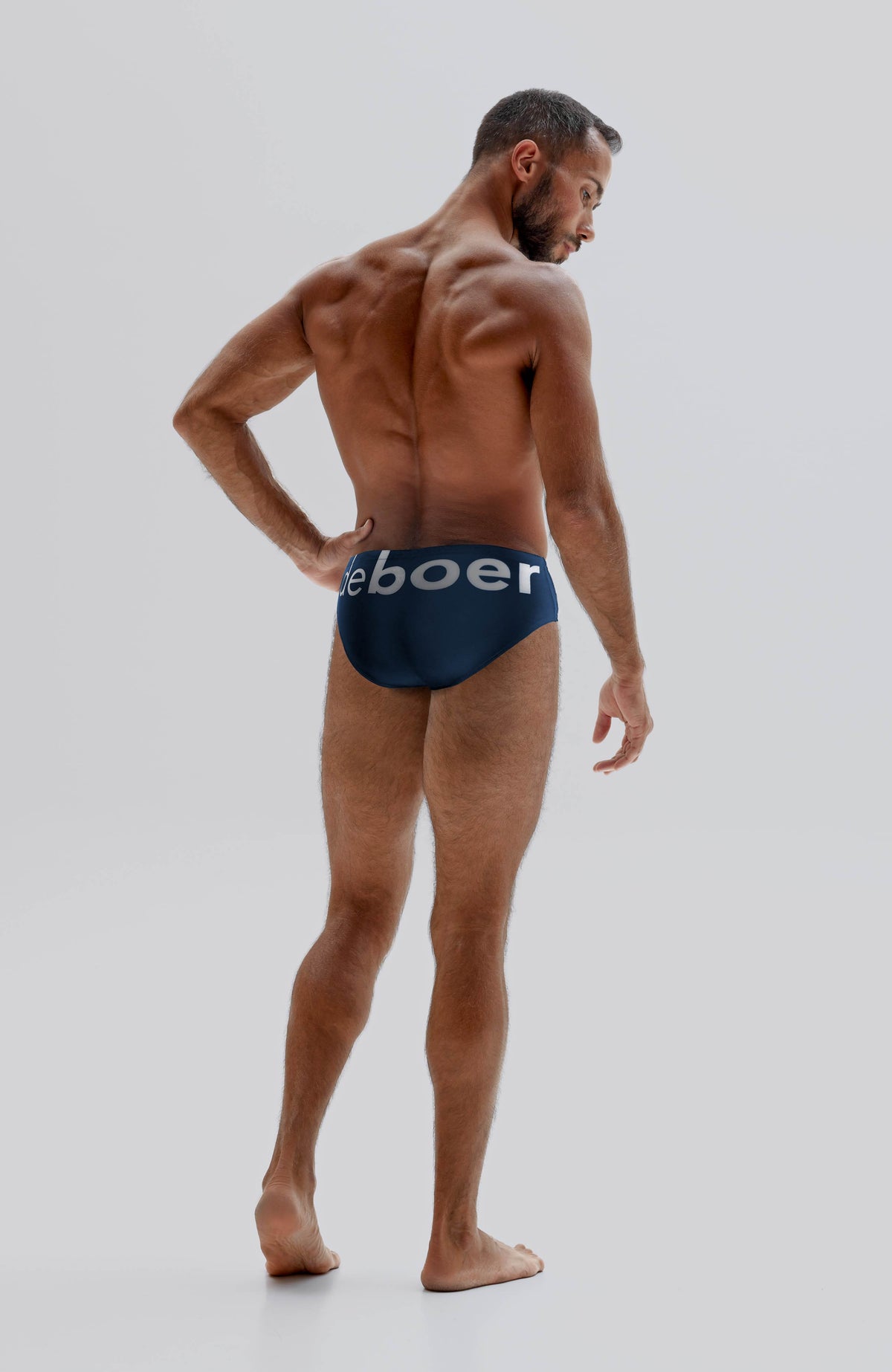 men's brief big logo/royal - deboer swim