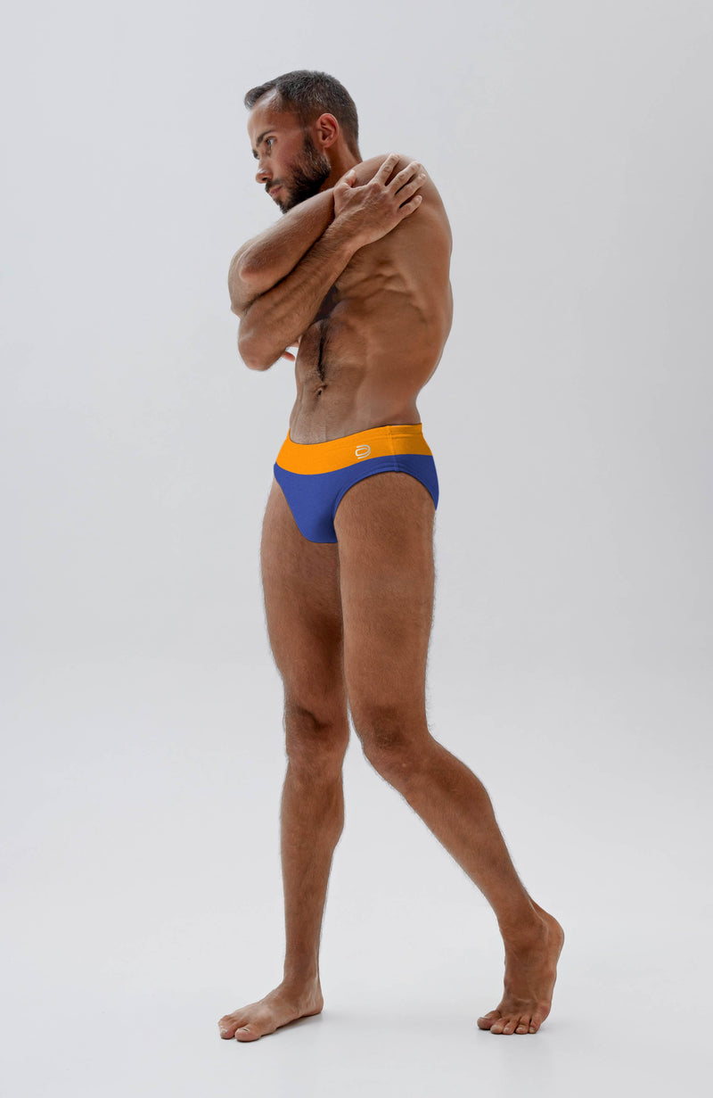 men's brief polo/sunrise-savoy - deboer swim