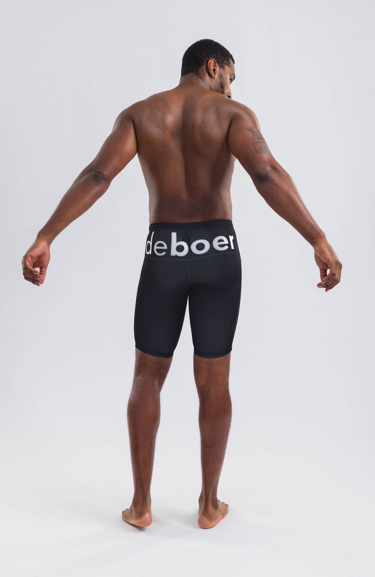 men's jammer big logo/black - deboer swim