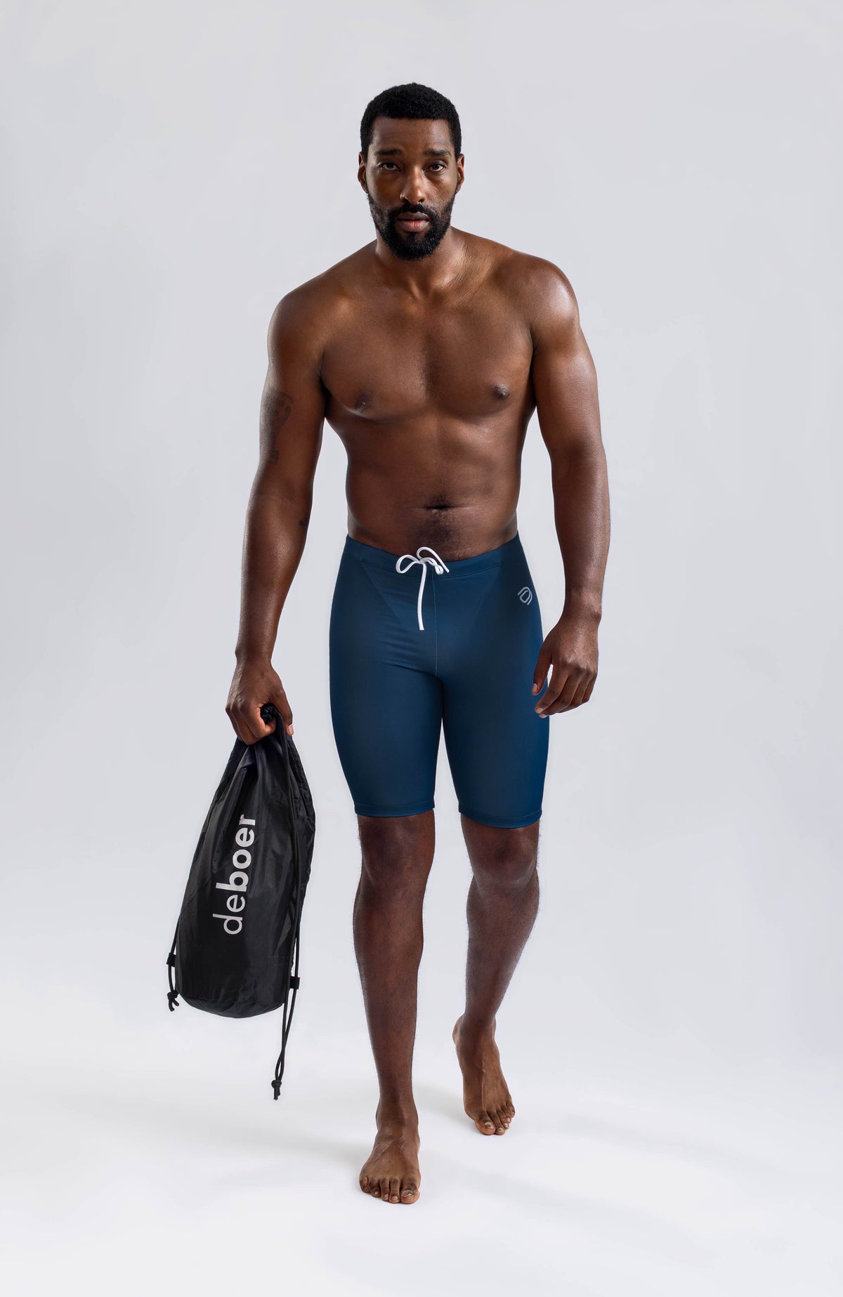 men's jammer big logo/royal - deboer swim