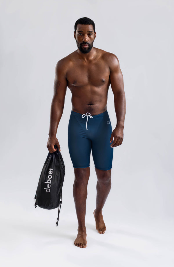 men's jammer big logo/royal - deboer swim