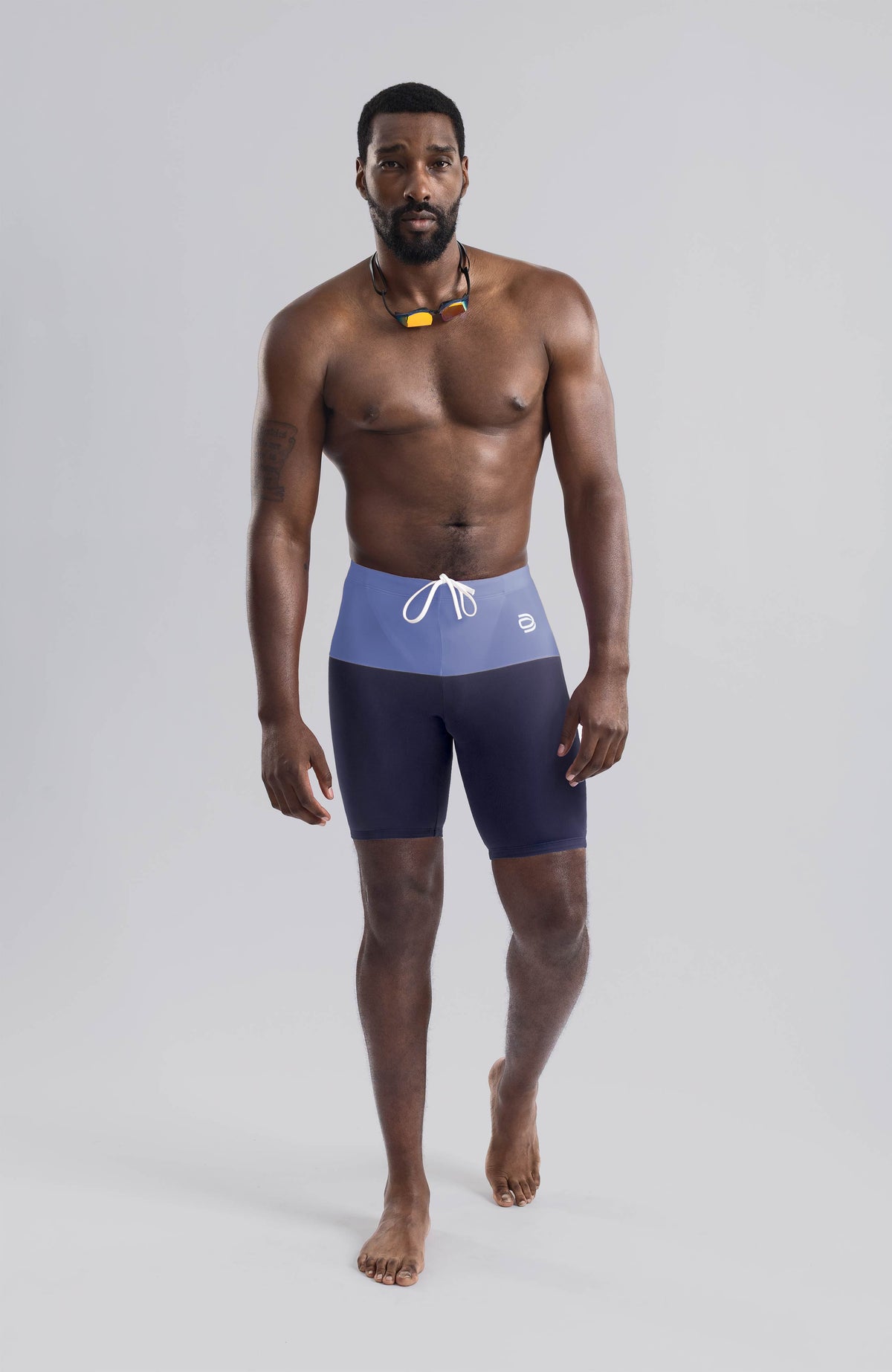 men's jammer polo/mediterrean-squalo - deboer swim