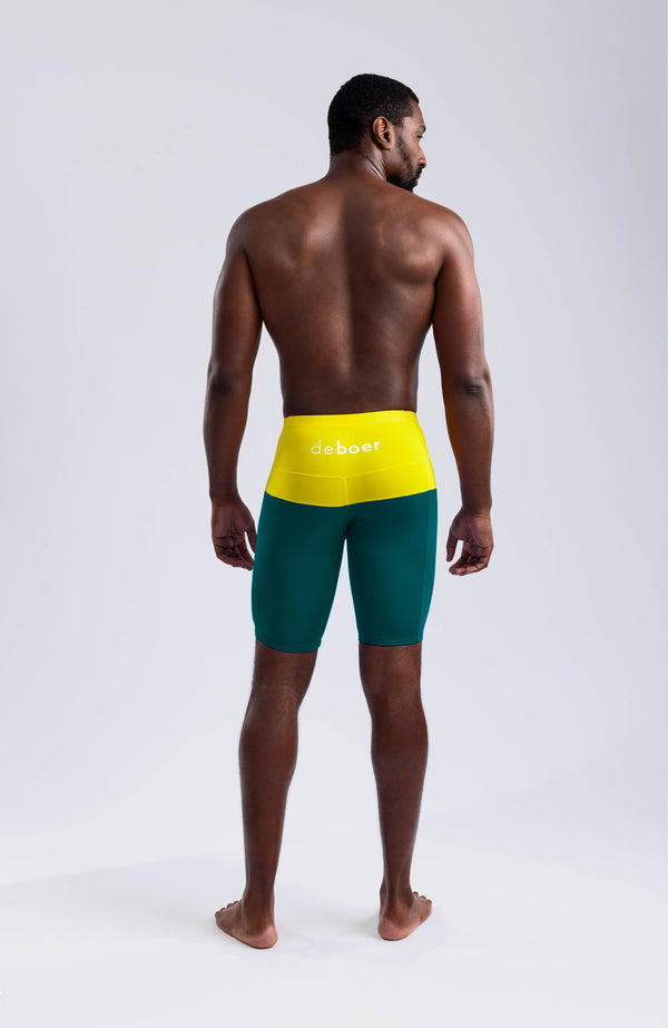 men's jammer polo/yellow-teal