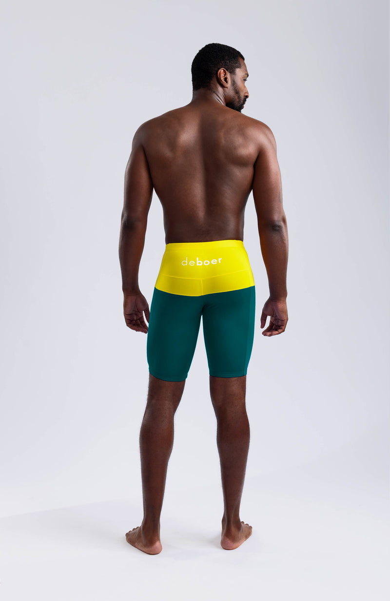 men's jammer polo/yellow-teal