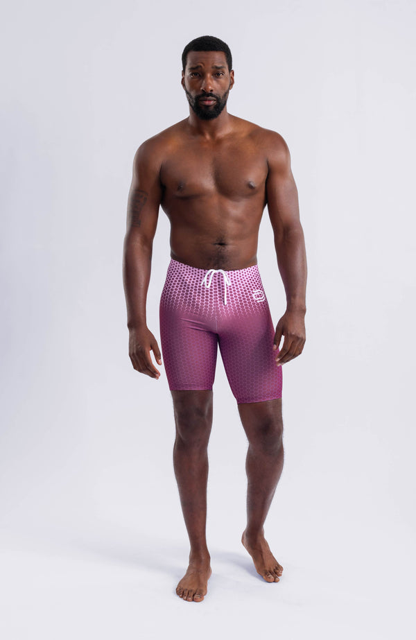 men's jammer hexskin/purple - deboer swim