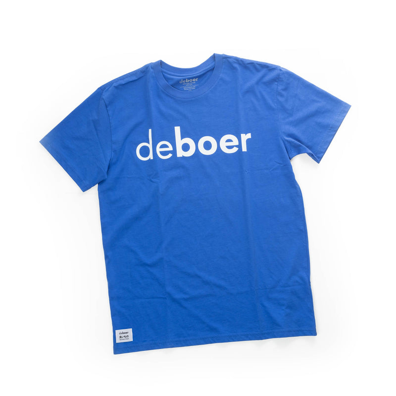 deboer Men's Tee Royal & White - deboer wetsuits